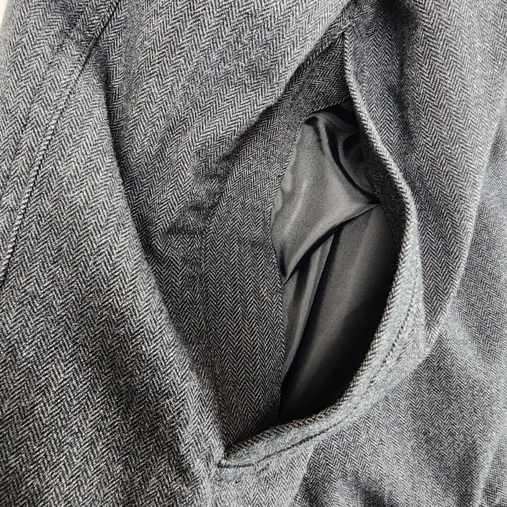 Eddie Bauer Outdoor Mens 2XL Zip Up Charcoal Faux Fur Lined Jacket Pockets‎ Warm - Picture 11 of 16